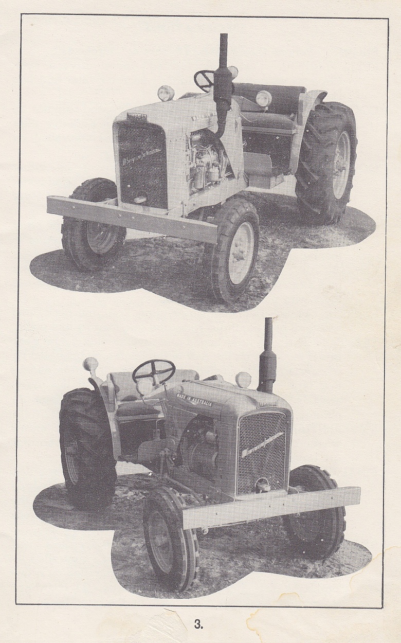left and right view of Chamberlain Champion tractor